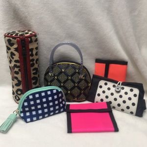 Set of 6 Wallets & Compact Bags for Organizing